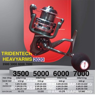 Reel Tridentech Silverrays 3500/5000/6000/7000 SW