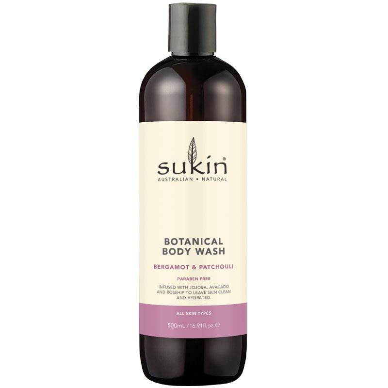 Jual Sukin Botanical Body Wash Bergamot And Patchouli 500ml Shopee