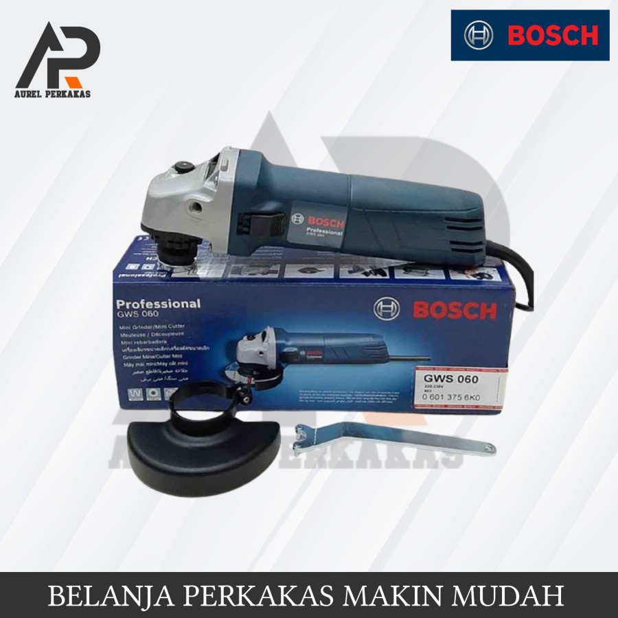 Jual MESIN GERINDA TANGAN 4" BOSCH GWS 060 | Shopee Indonesia