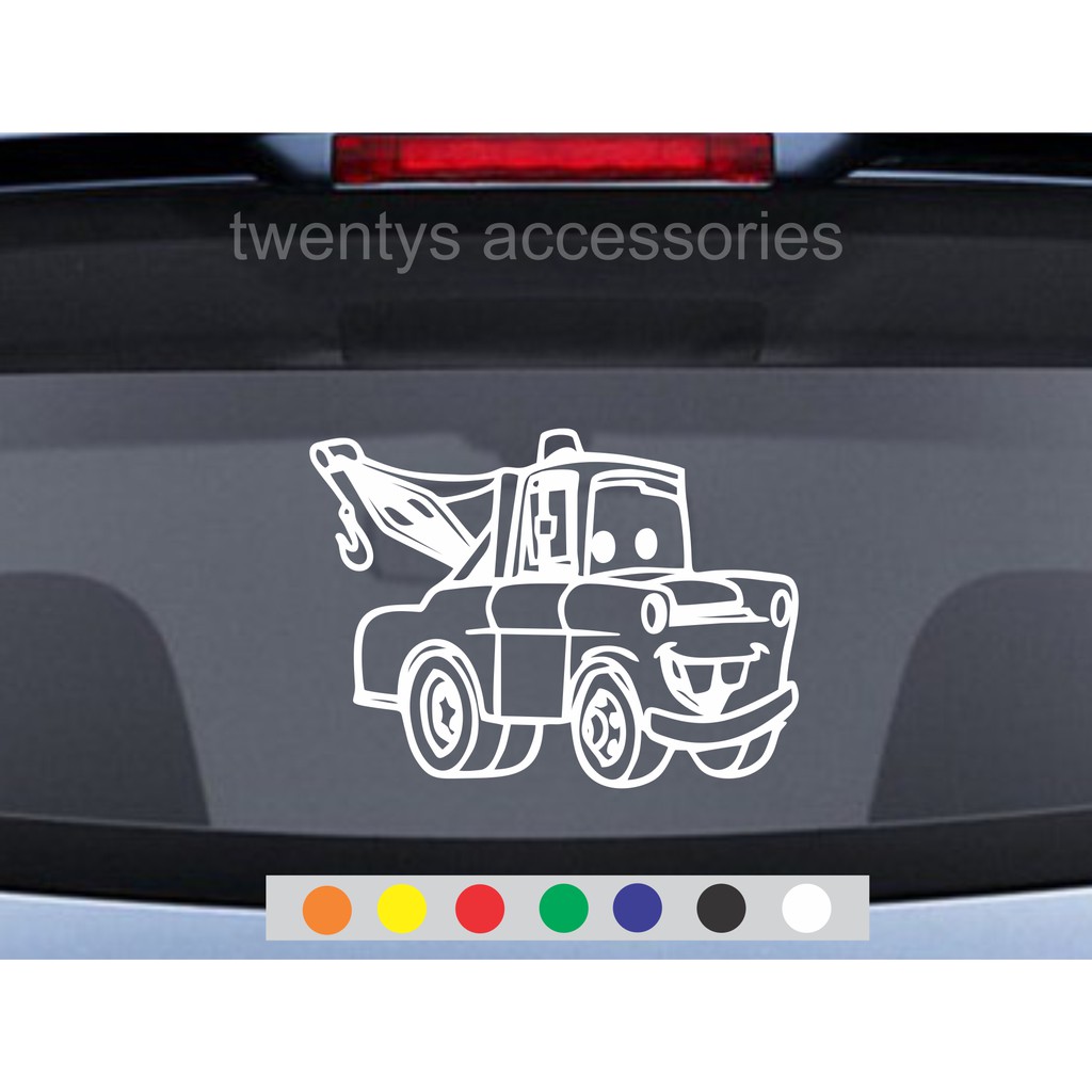 Jual stiker car cartoon sticker kaca mobil stiker cutting | Shopee ...