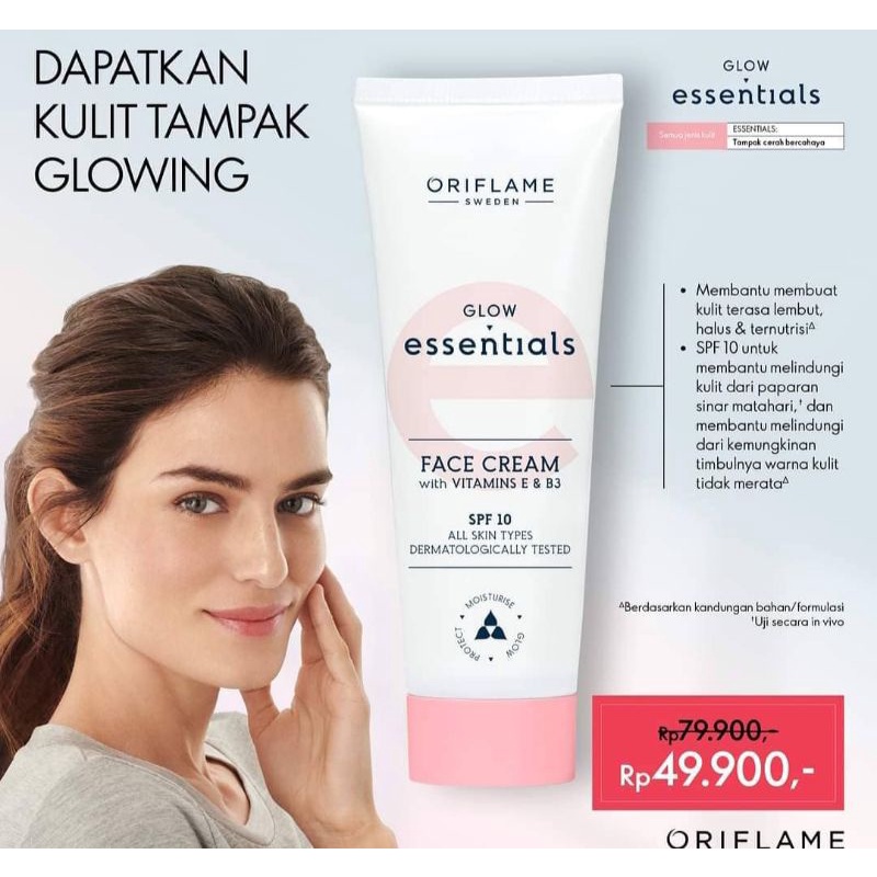 Jual Glow essential Face cream 50ml (Oriflame) Shopee Indonesia