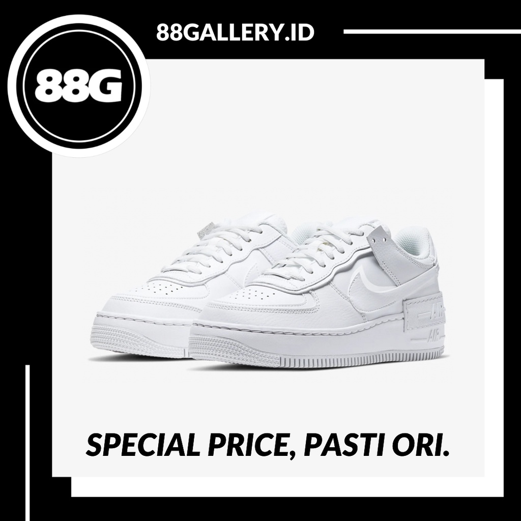 triple white air force 1 shadow