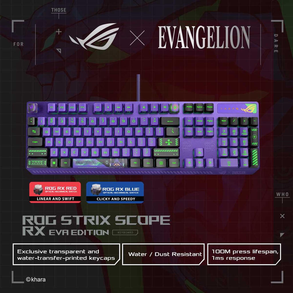 Jual ASUS ROG Strix Scope RX EVA Edition Mechanical - Gaming Keyboard ...