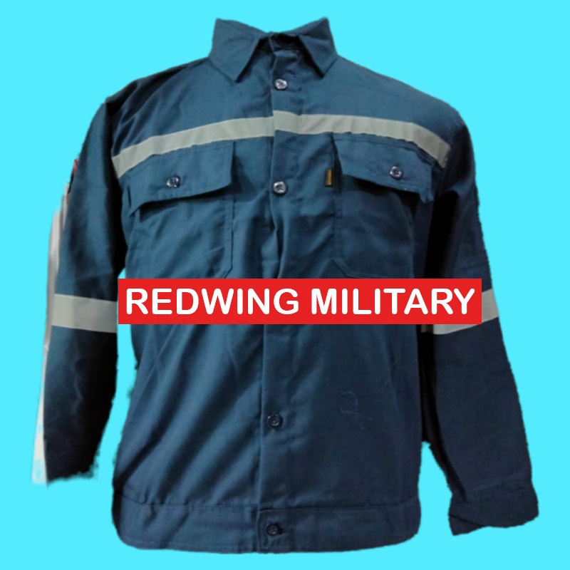 Jual RWM baju safety army tangan panjang kemeja kerja lapangan seragam ...