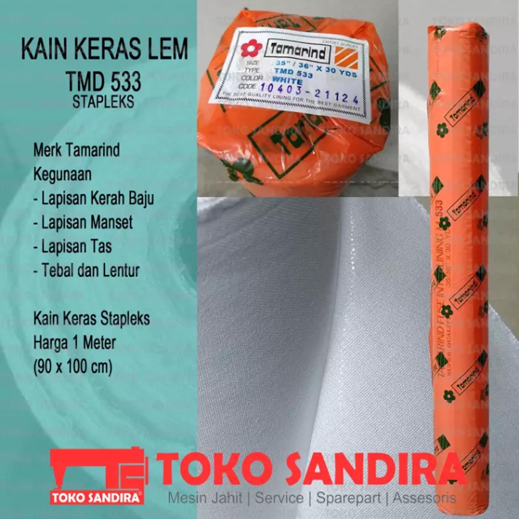 Jual KAIN KERAS LEM STAPLEKS TMD 533 MERK TAMARIND - HARGA 1 METER ...