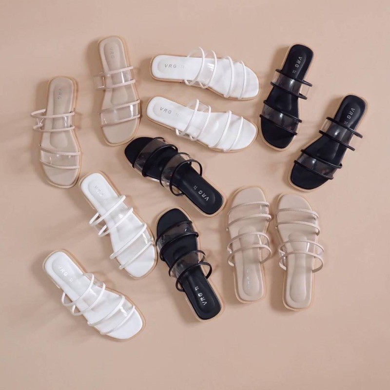 Jual SANDAL TEPLEK MIKA SENDAL FLAT DATAR CEWEK KEKINIAN SIMPLE SEPATU ...