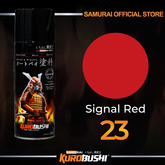 Jual Samurai Paint Signal Red 23 Merah Solid #23 | Shopee Indonesia