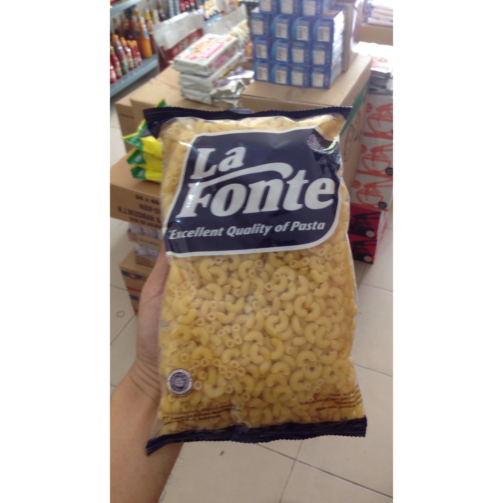 Jual Lafonte macaroni / la fonte / macaroni / rigate 500gr | Shopee ...