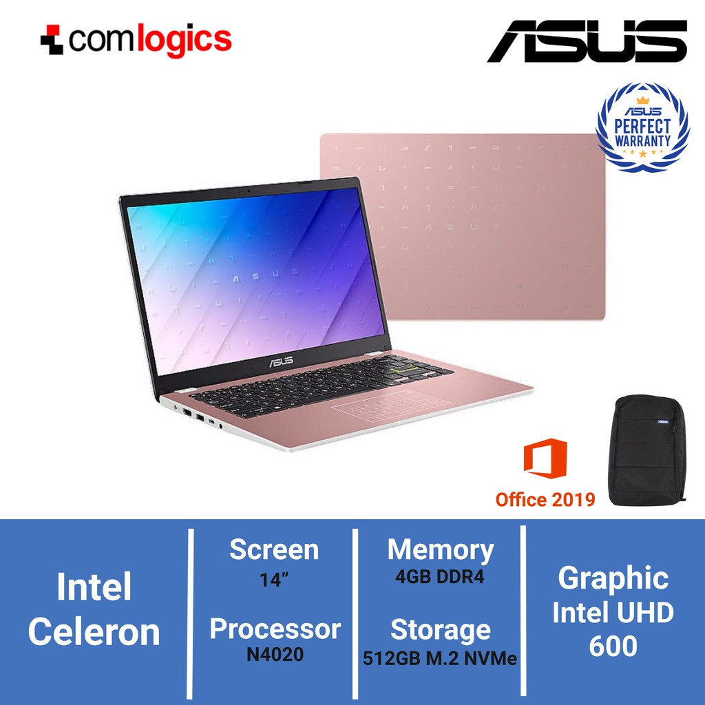 Jual Laptop Asus E410ma Intel N4020 Ddr4 4gb 512gb 14hd W10 Ohs Kb Backlit Shopee Indonesia 7406