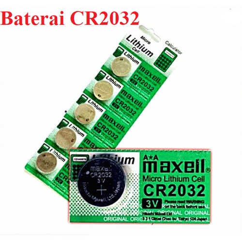 Jual BATERAI MAXELL CR2032 3V LITHIUM BATTERY JAPAN ORIGINAL