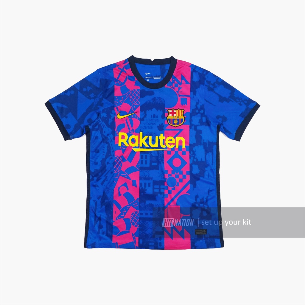 Jual Jersey Barcelona 21/22 Third UCL GO Replica | Baju Bola Premium ...
