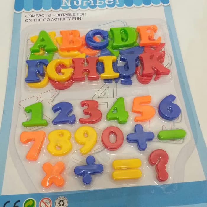 Jual Murah MAINAN HURUF DAN ANGKA MAGNET MAGNETIC ABC LETTER NUMBER ...