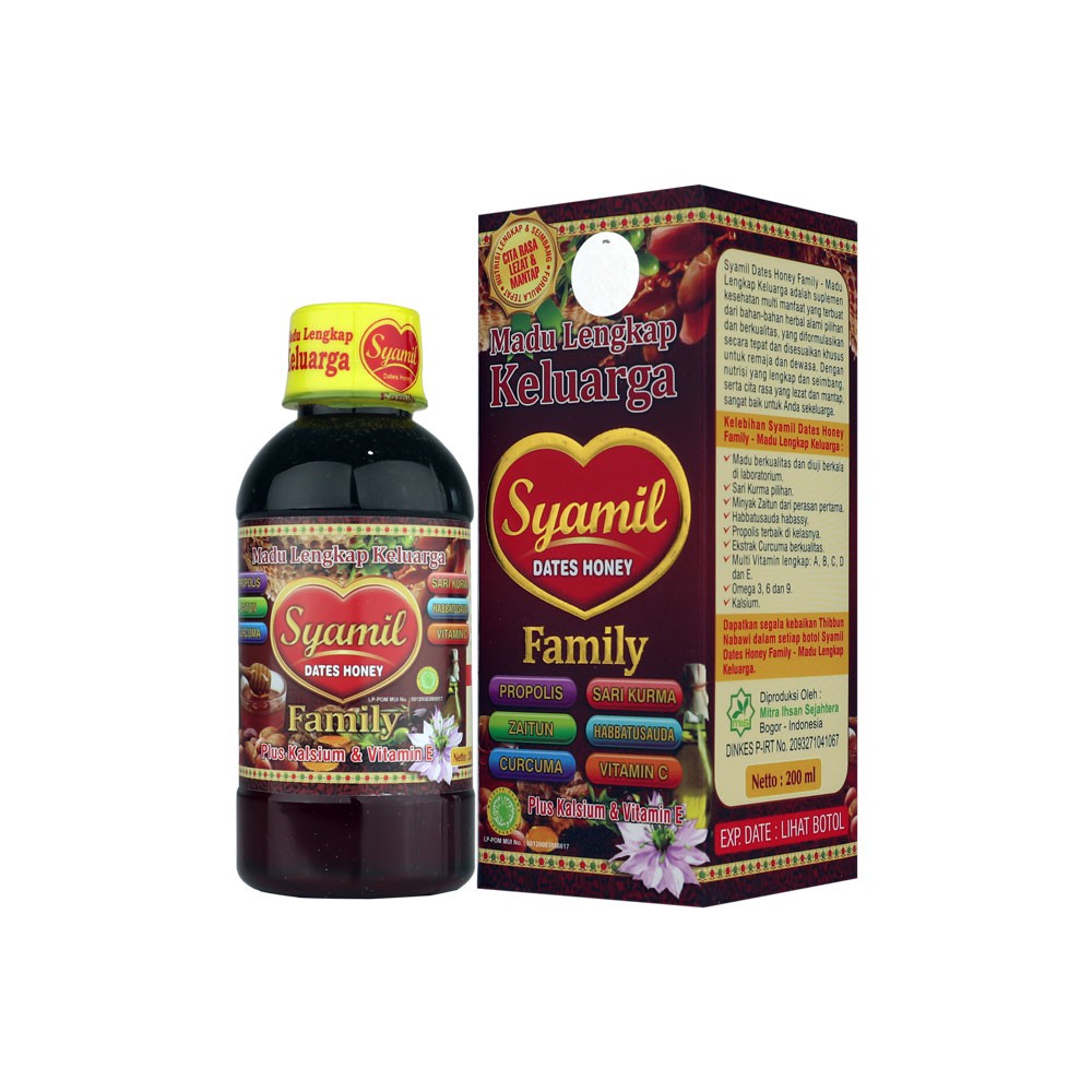 Jual SYAMIL FAMILY - Dates Honey Madu Keluarga 200ml | Shopee Indonesia