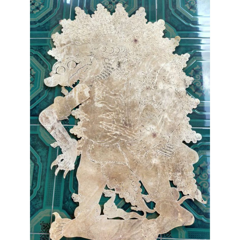 Jual Wayang Kulit Kerbau Buto Amral Putihan | Shopee Indonesia