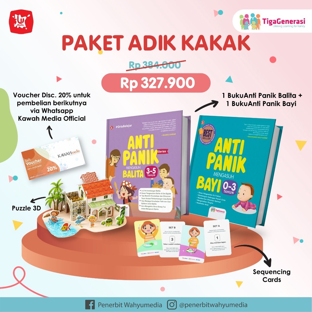 Jual Buku Anti Panik Mengasuh Bayi 0-3 Tahun & 3-5 Tahun - Tiga ...