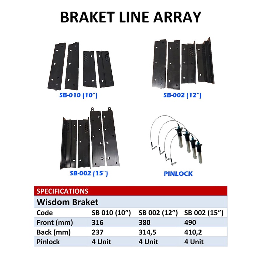 Jual braket rigging line array 12