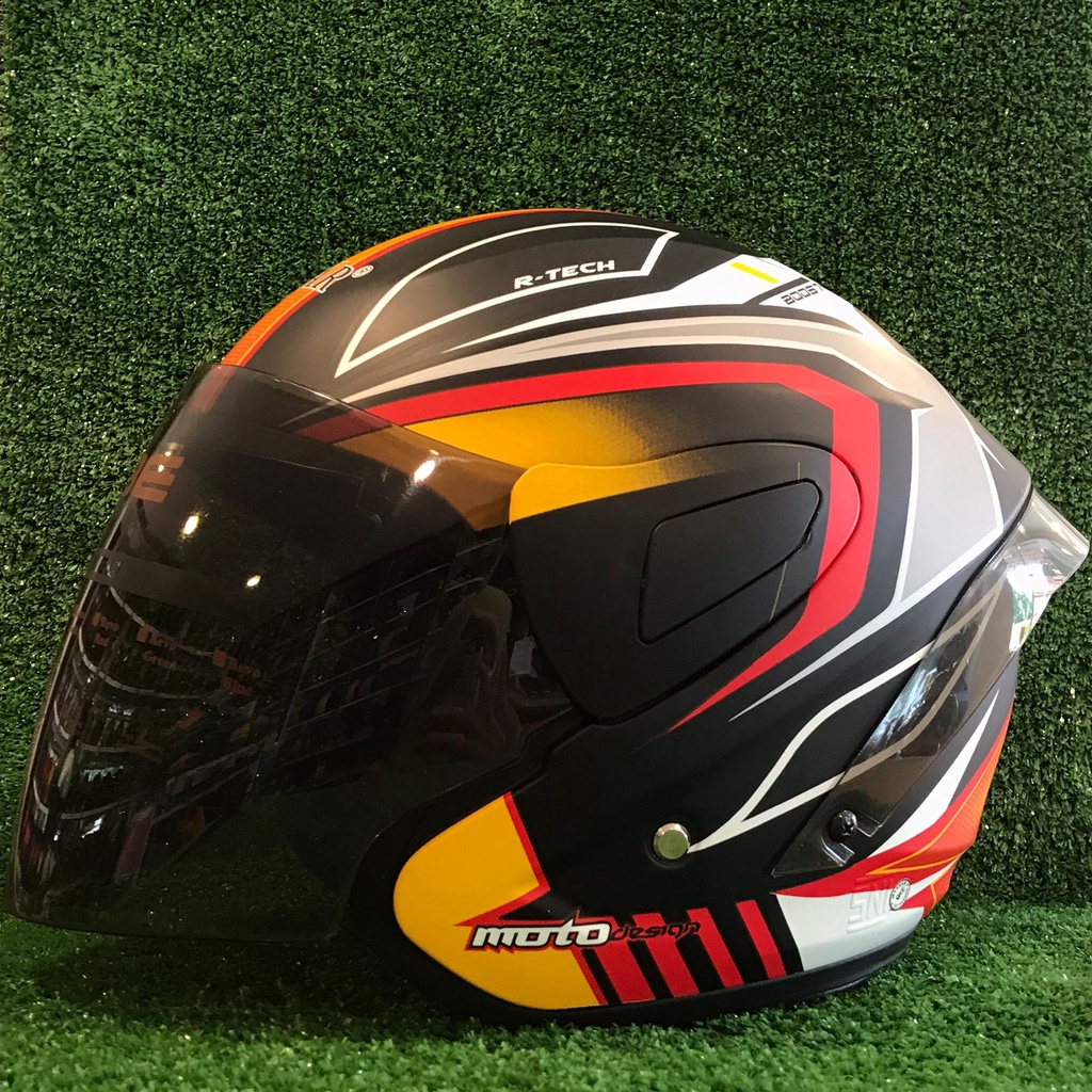 Jual HELM MVSTAR RTECH HELM HALF FACE MVSTAR WINDTAIL CARBON RSV