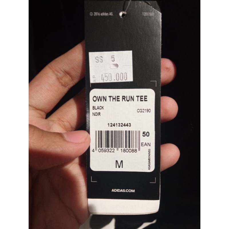 Jual Adidas Own The Run Tee Black Men CG2190 Kaos Running Baju Running T Shirt Running Shopee Indonesia