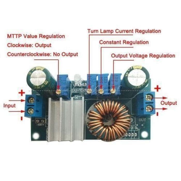 Jual Modul MPPT 5A Solar Charge Controller Regulator Solar Panel Surya ...