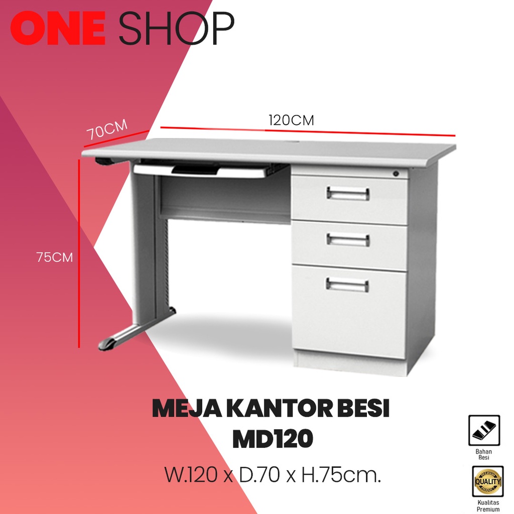 Jual Meja Kantor Besi Meja Tulis Besi Murah | Shopee Indonesia