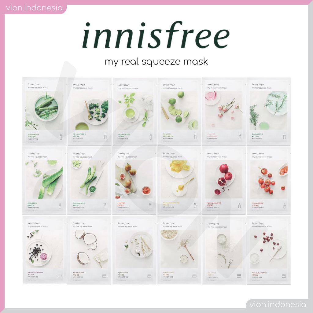Jual [SUPER BRAND SALES] INNISFREE Masker Wajah Muka My Real Squeeze
