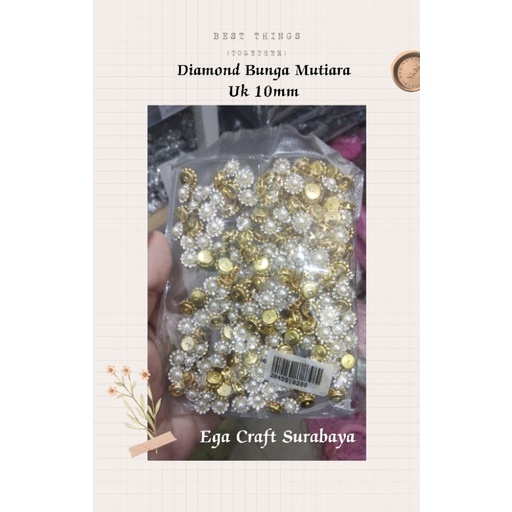 Jual Diamond Bunga Mutiara Ukuran 10mm | Shopee Indonesia
