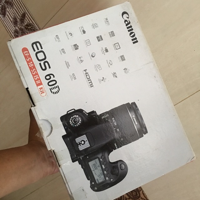 Jual Box kotak kardus kerdus dus kamera bekas canon dslr 60D | Shopee ...
