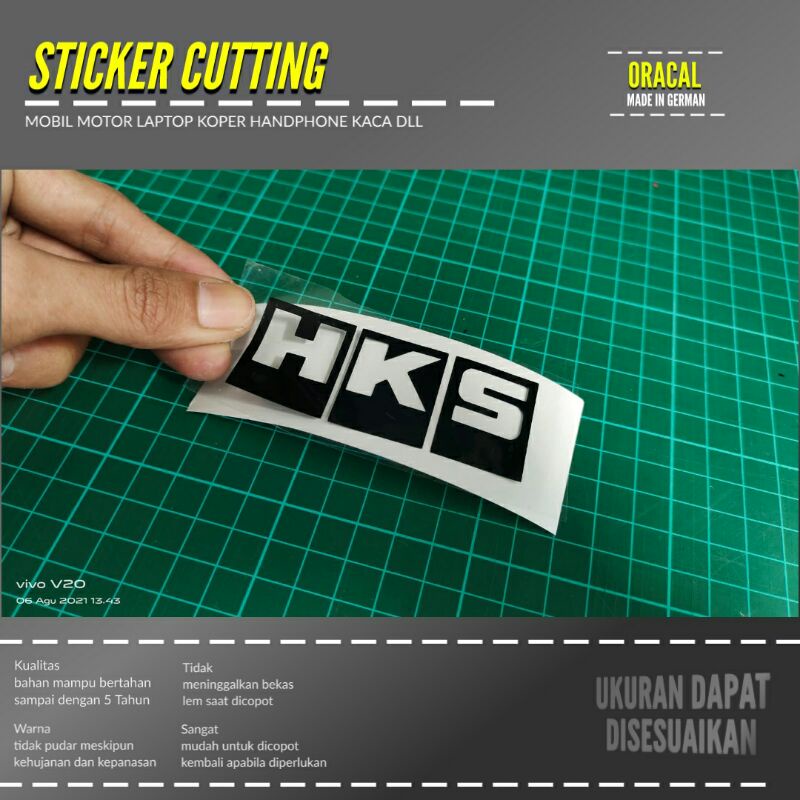 Jual STIKER HKS STICKER CUTTING TRANSPARAN LOGO DLL | Shopee Indonesia