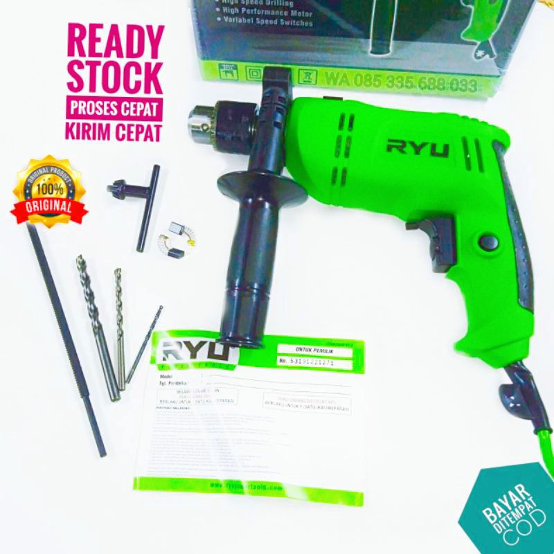 Jual Bor Ryu 13mm bor beton kayu besi tembok impact dill | Shopee Indonesia