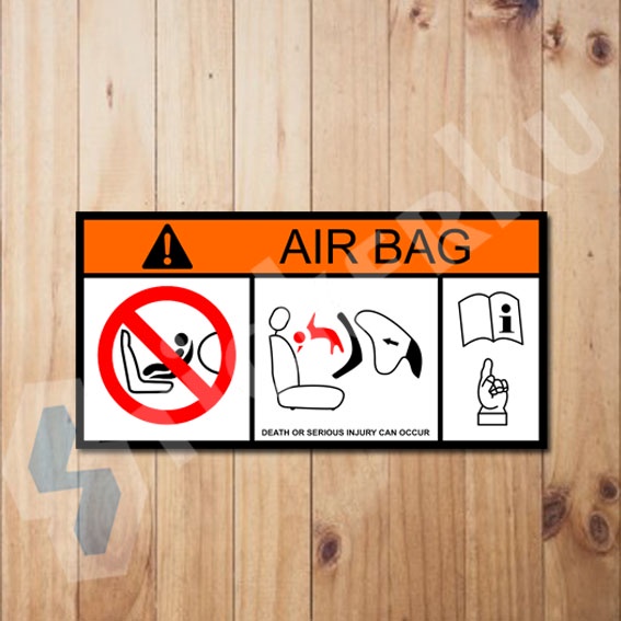 Jual Stiker Airbag Orange Warning Sign | Shopee Indonesia
