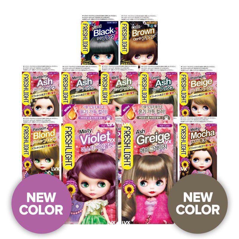 Jual FreshLight Hair Color Jepang Milky Type Pewarna Rambut Dye Hair ...