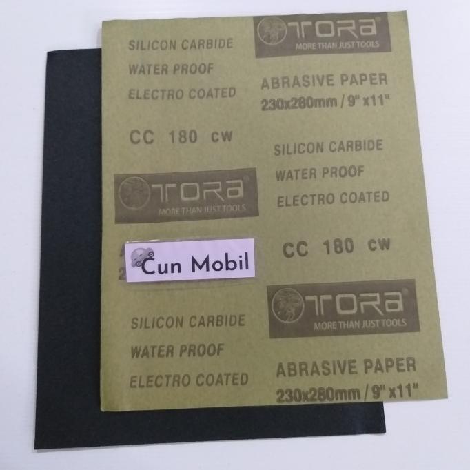 Jual Amplas Tora Abrasive Paper Standard Water Proof Cc Cw X Mm Original Premium Asli