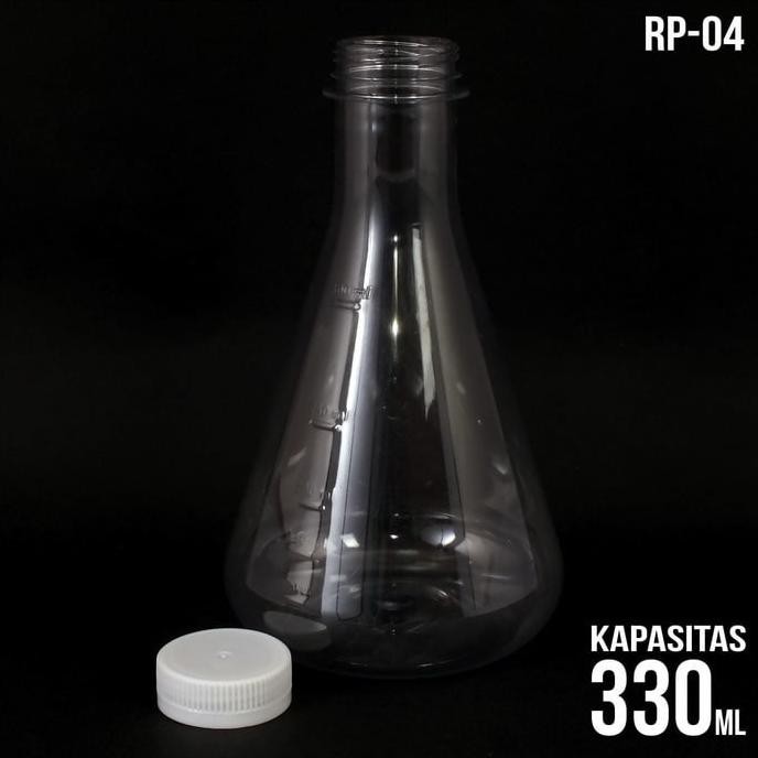 Jual BOTOL PLASTIK PET TRANSPARAN TUTUP SEGEL LAB 300 ML | Shopee Indonesia