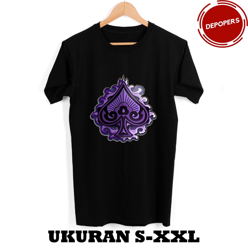 Jual KAOS SIMBOL KERAJAAN SPADE ANIME BLACK CLOVER DARK TRIAD BAJU KAOS