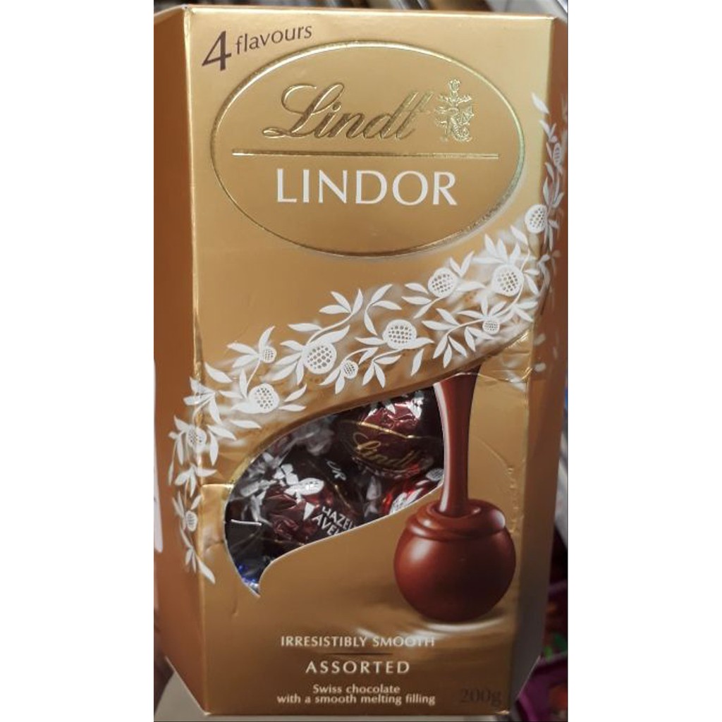 Jual Lindt Lindor 4 Flavours Assorted 200 Gram Swiss Chocolate Bagus ...