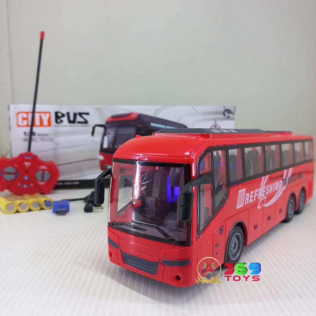 Jual MOBIL REMOTE CITY BUS RC REFRESHING TRAVELING SIMULATION 1:30 BUS ...