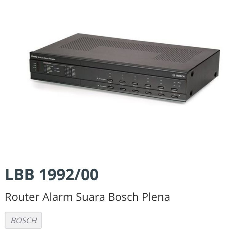Jual BOSCH LBB 1992 VOICE ALARM ROUTER | Shopee Indonesia