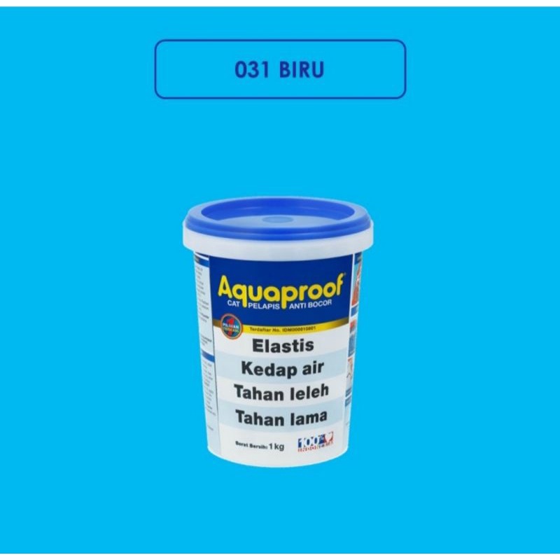 Jual Aquaproof Aquaproof Cat Waterproofing Pelapis Anti Bocor 1kg Biru Shopee Indonesia 4332