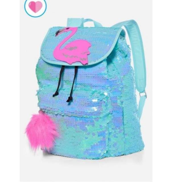 Jual Tas Justice Backpack Original Flamingo Flip Sequin Rucksack Tas Anak Shopee Indonesia