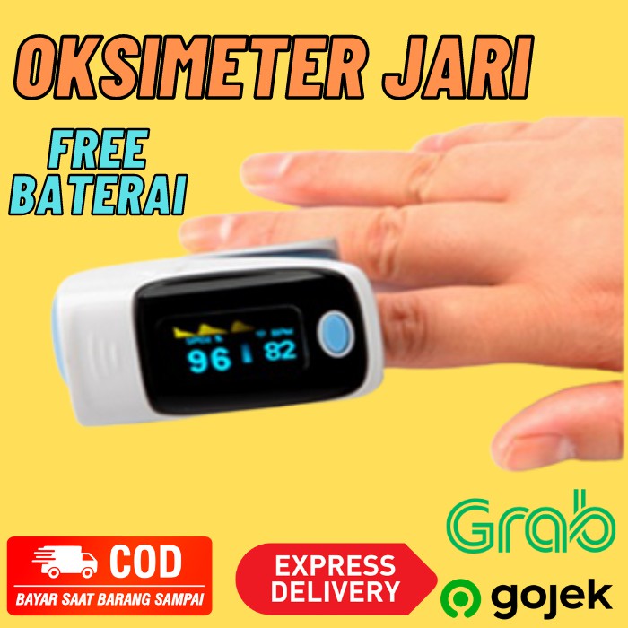Jual Oksimeter Oksigen Alat Pengukur Detak Jantung Fingertip Pulse ...