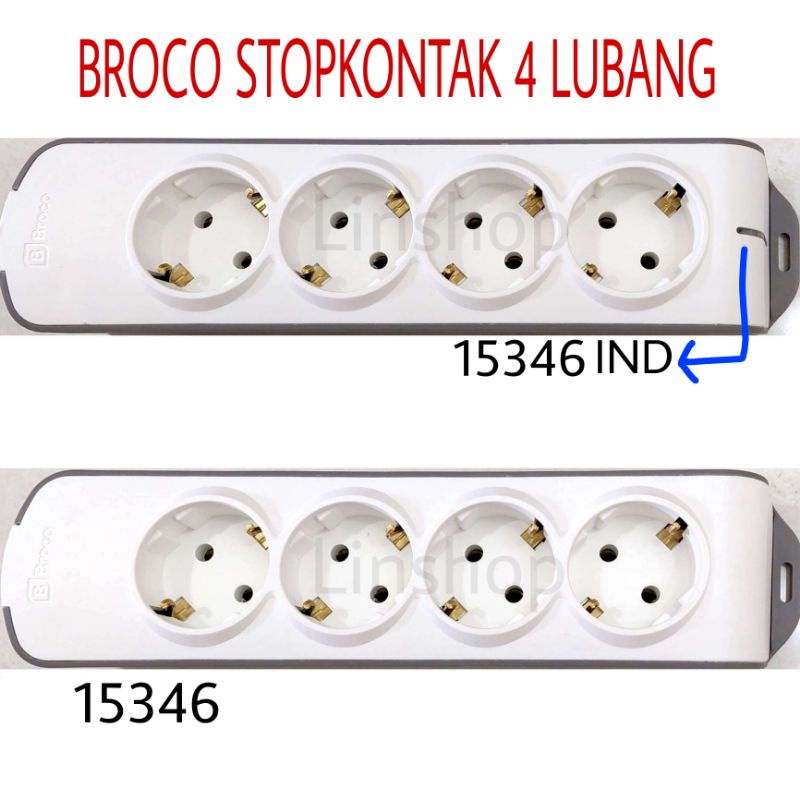 Jual BROCO STOPKONTAK 15346 15346IND STOPKONTAK BROCO MIRING 15346 ...