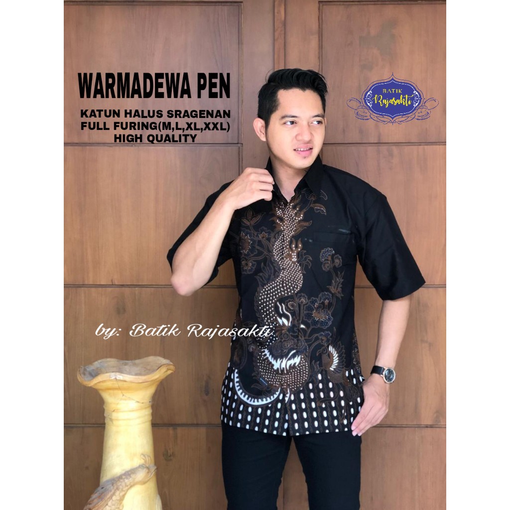 Jual WARMADEWA RAJASAKTI KEMEJA BATIK SOLO PRIA LENGAN PENDEK PANJANG ...