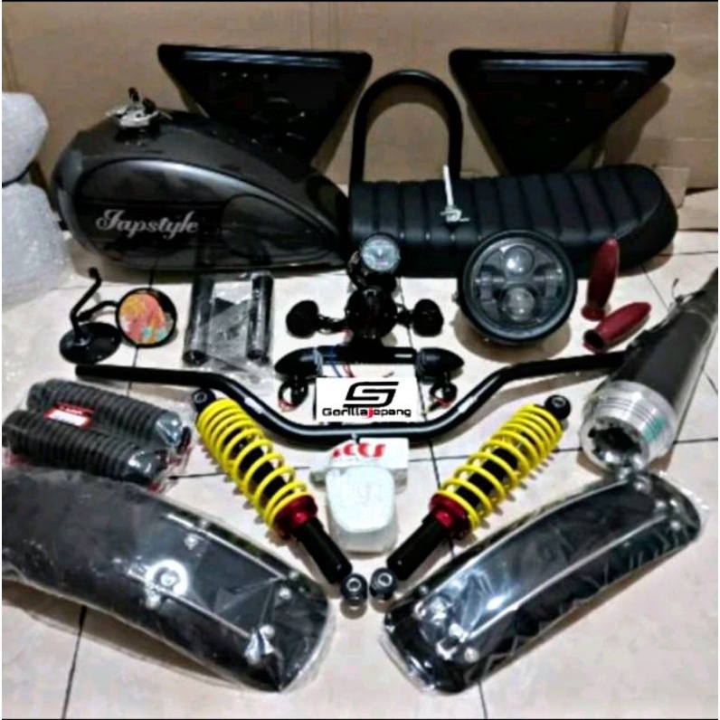 Jual Paket Bodi Japstyle Set Tangki Jok Lampu Knalpot For Glpro Tiger Scorpio Byson Thunder