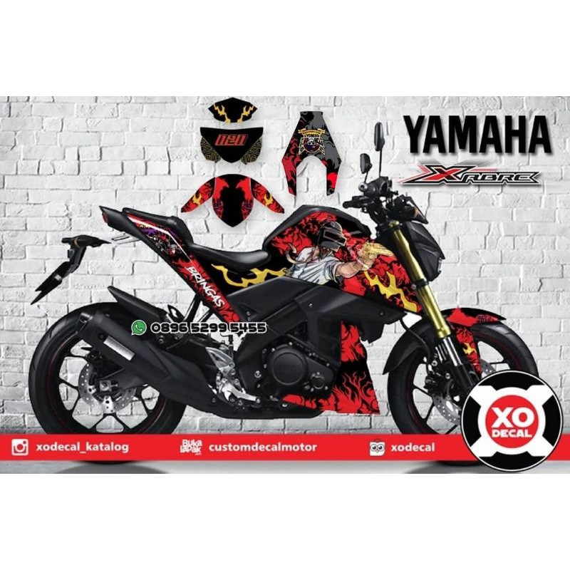 Jual DECAL STICKER YAMAHA XABRE PUBG POLICE DESIGN | Shopee Indonesia