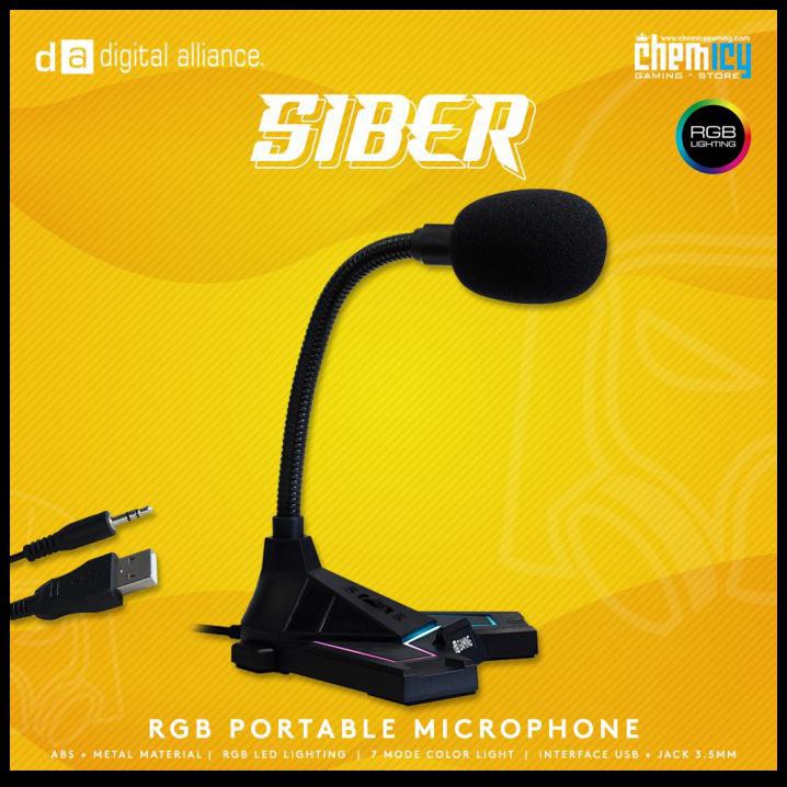 Jual Diskon Digital Alliance Siber Rgb Gaming Table Microphone | Shopee ...