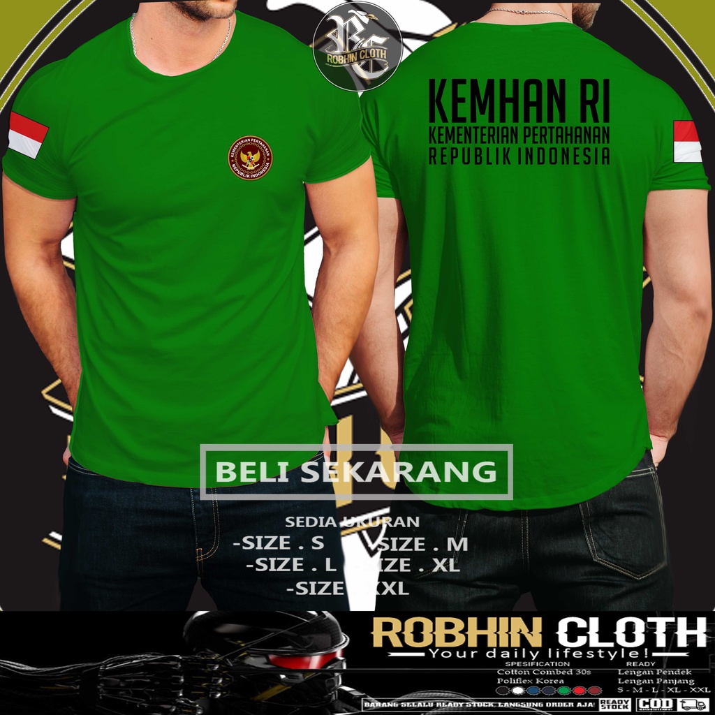 Jual Kaos Baju Kemhan Ri Kementerian Pertahanan Republik Indonesia Kaos