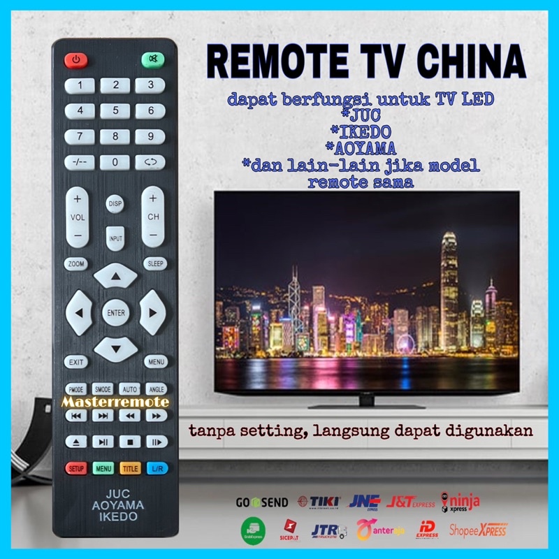 Jual Remot Remote Tv Juc Ikedo Aoyama Lcd Led Pjg Shopee Indonesia