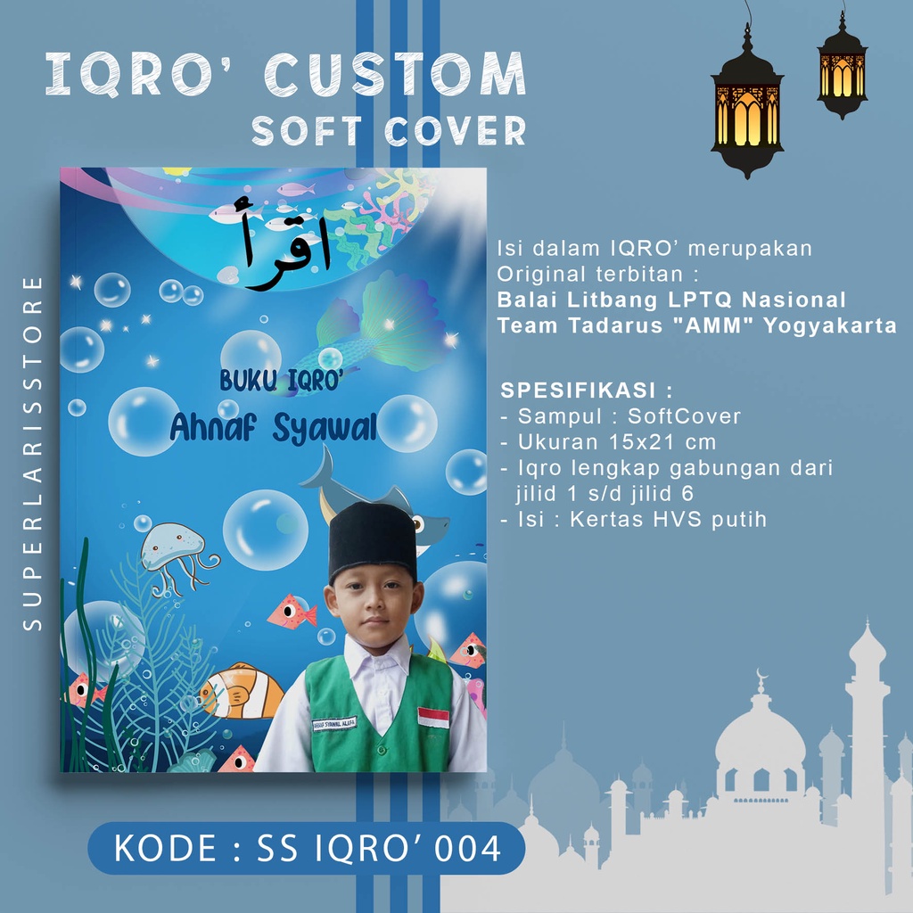 Jual SuperLarisStore Buku Iqro Custom Nama Dan Foto Anak Kode 004 ...