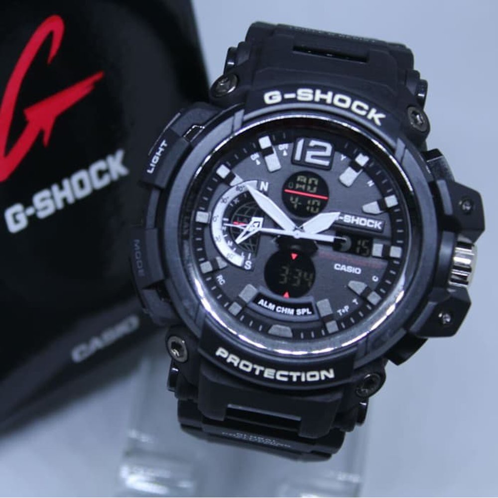 Jual Jam Tangan Pria G Shock Gpw Black List White Shopee Indonesia