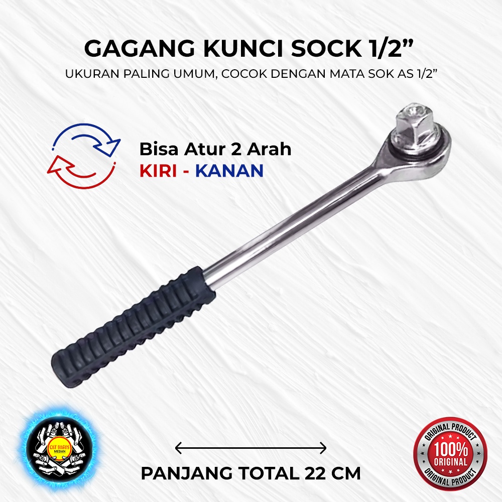 Jual GAGANG RACHET KUNCI SOCK 1/2